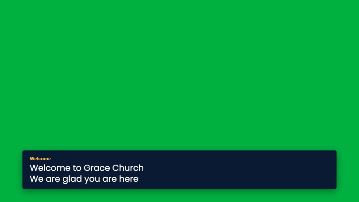 The livestream window with a lower third over green