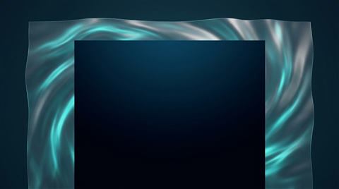 Teal wave patterns in navy